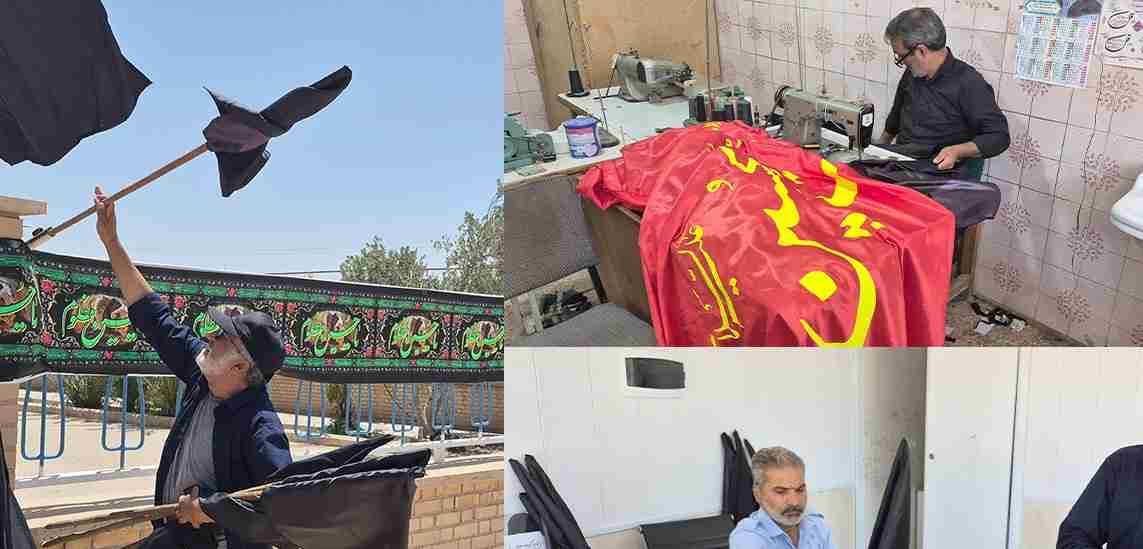برپایی موکب عزای حسینی و ایستگاه ماشین‌نویسی عاشورایی در مجتمع پتاس خوروبیابانک